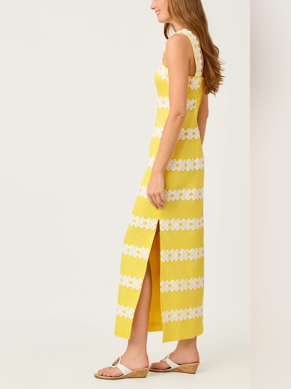 Lilly Pulitzer Yellow Davis Maxi Dress size 0 - Picture 4 of 7